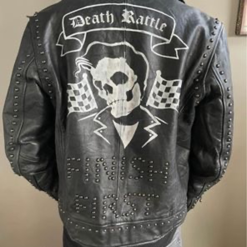 ASOS Death Rattle Leather Biker Jacket
